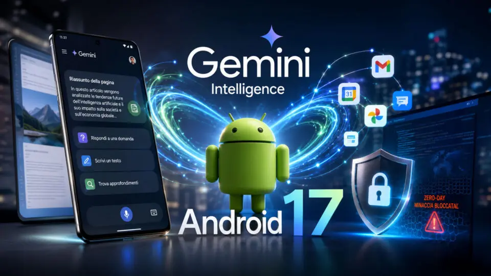 Android si trasforma con l'AI: tutte le novità con Gemini Intelligence e Android 17