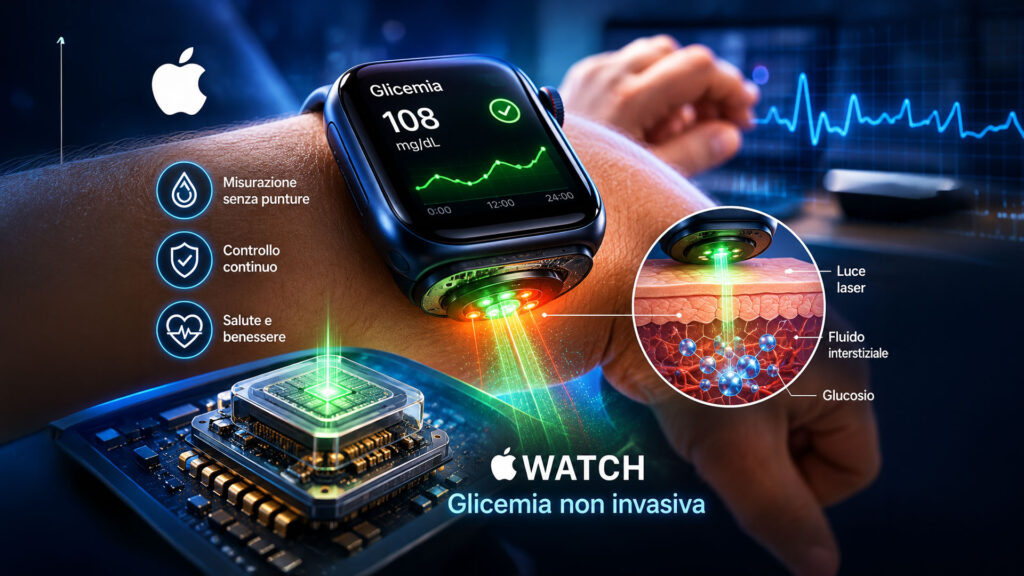 Apple Watch e glicemia: a che punto è il monitoraggio non invasivo