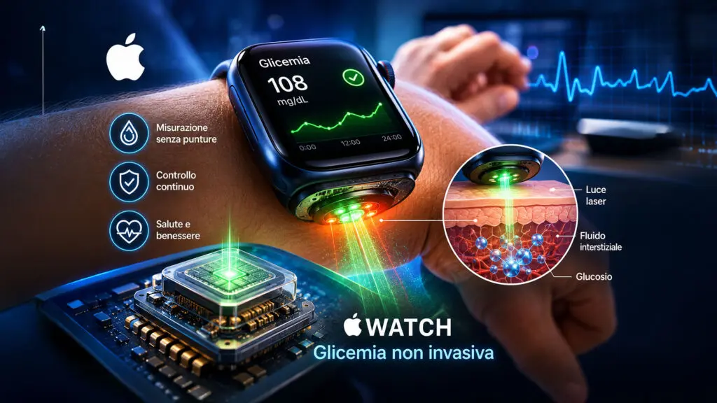 Apple Watch e glicemia: a che punto è il monitoraggio non invasivo