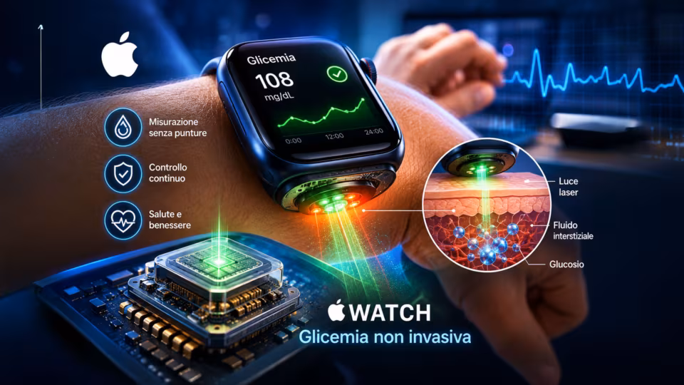Apple Watch e glicemia: a che punto è il monitoraggio non invasivo