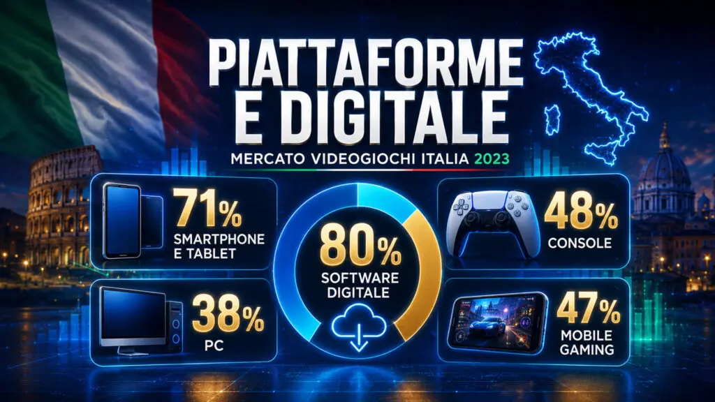 Un mercato da 2,4 miliardi: i numeri chiave del gaming in Italia: Mercato videogiochi