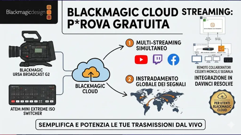 Blackmagic Cloud: come funziona lo streaming