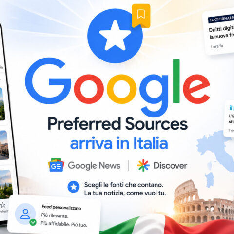 Google lancia le 'Fonti preferite' in Italia: come seguire i tuoi siti di notizie preferiti