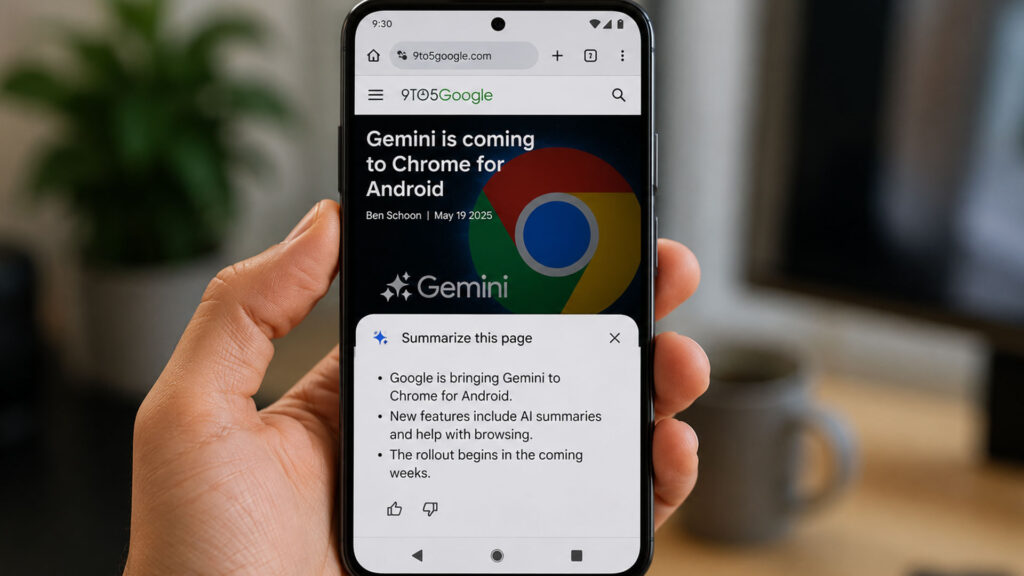 Chrome per Android integra Gemini: come funzionano i riassunti AI delle pagine web
