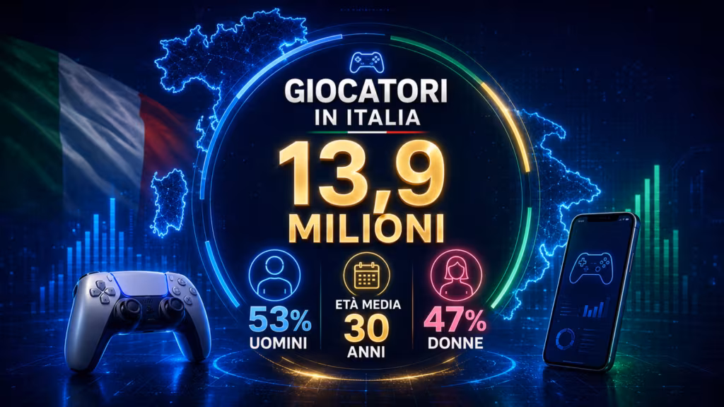 Chi sono i giocatori italiani: un identikit tra età e genere