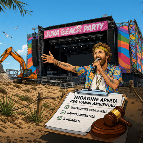 Jova Beach a Barletta, palco sulle dune: tre indagati per danni ambientali