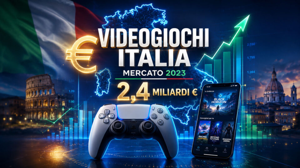 Videogiochi in Italia: un mercato stabile da 2,4 miliardi che punta su digitale e pubblicità