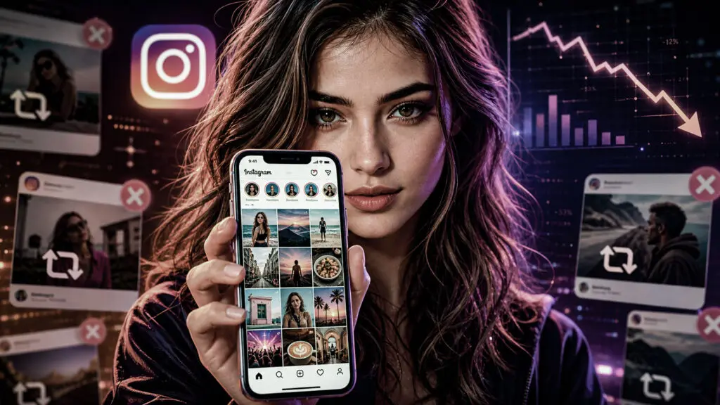 Su facebook e instagram penalizzati i contenuti non originali
