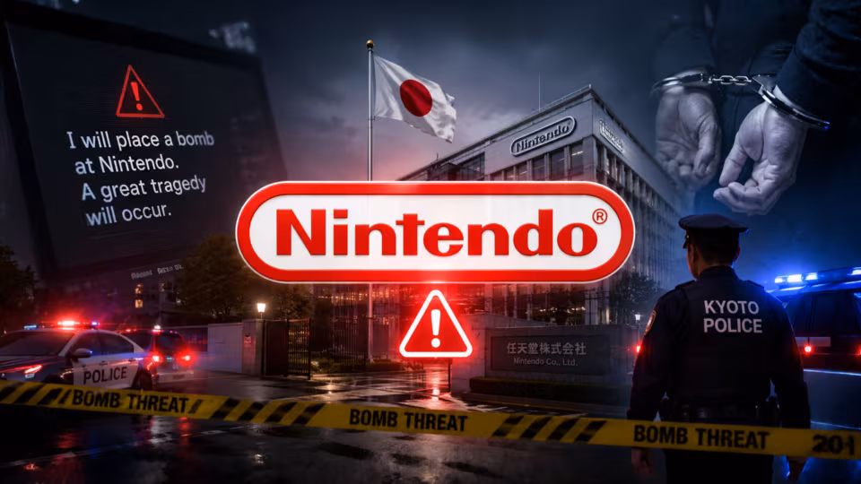 Minaccia bomba alla sede centrale di Nintendo: arrestato un 25enne