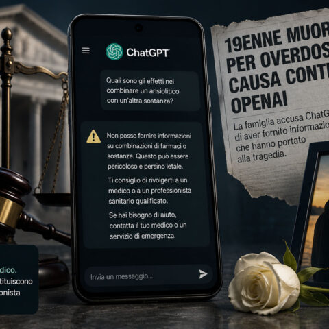 Ragazzo di 19 anni morto per overdose: la famiglia fa causa a OpenAI per i consigli di ChatGPT