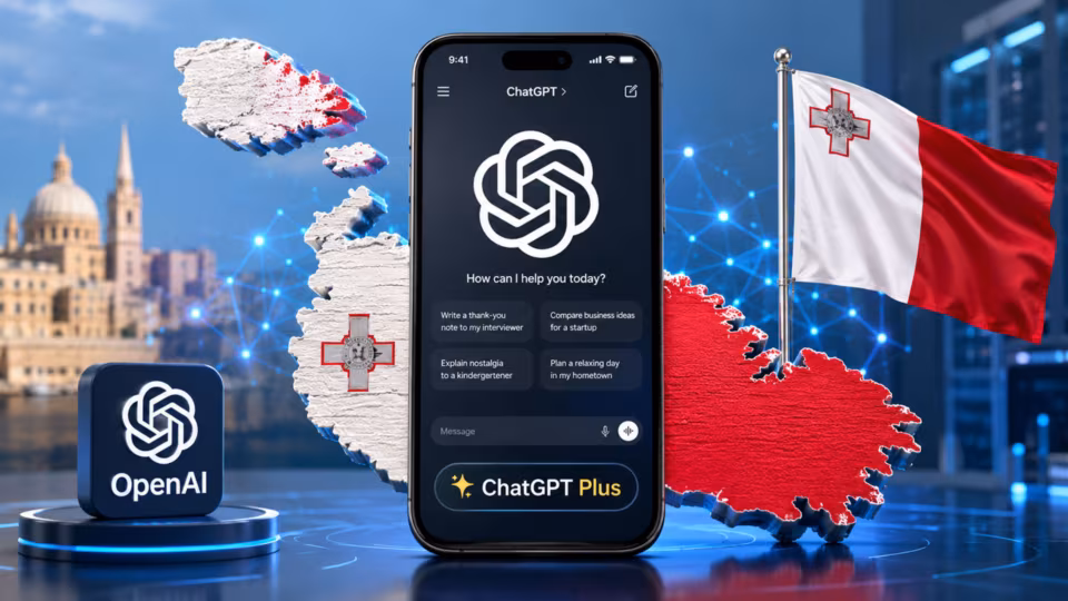 OpenAI offre ChatGPT Plus gratis a tutti i cittadini di Malta per un anno