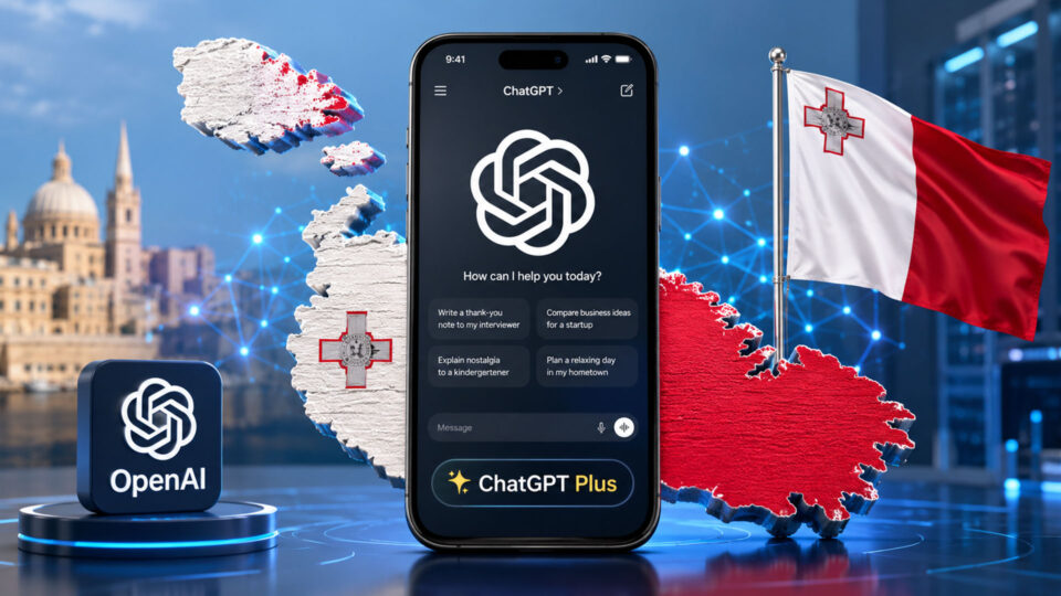 OpenAI offre ChatGPT Plus gratis a tutti i cittadini di Malta per un anno