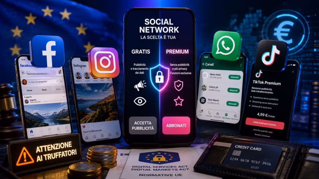 Social a pagamento: cosa cambia con gli abbonamenti su WhatsApp, TikTok e Instagram