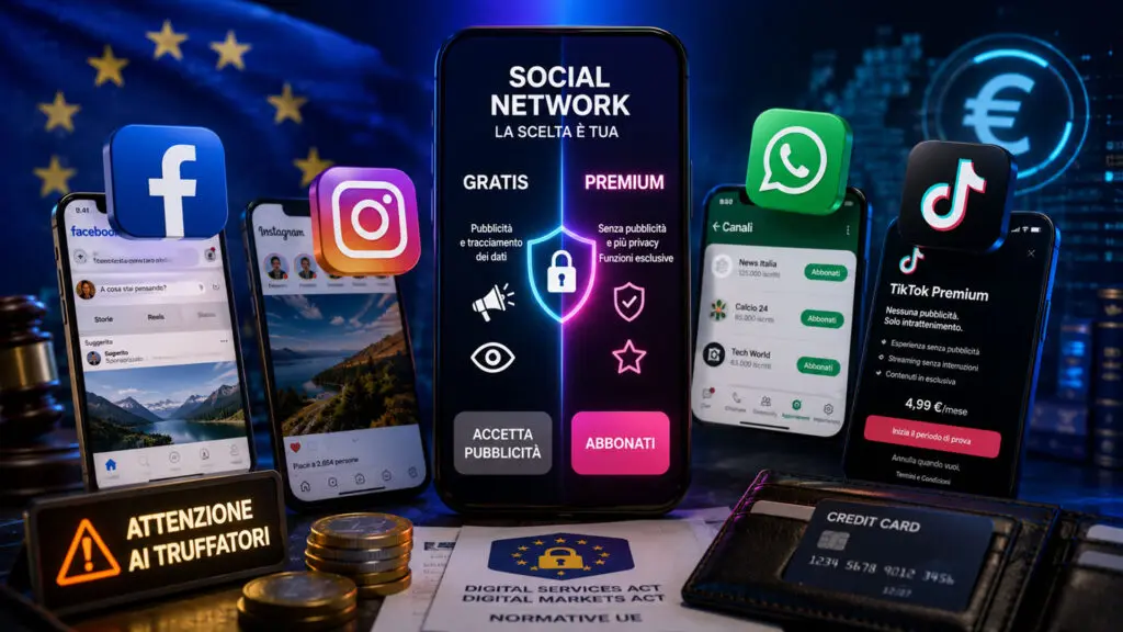 Social a pagamento: cosa cambia con gli abbonamenti su WhatsApp, TikTok e Instagram