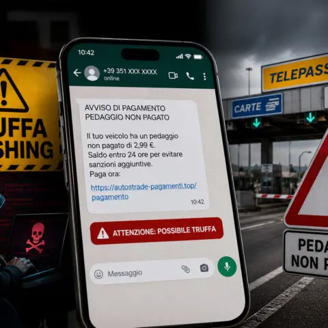 Truffa del pedaggio non pagato su WhatsApp: come riconoscerla e difendersi
