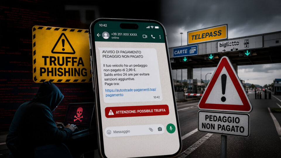 Truffa del pedaggio non pagato su WhatsApp: come riconoscerla e difendersi