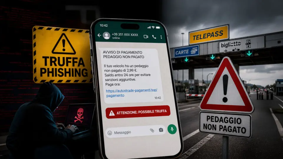 Truffa del pedaggio non pagato su WhatsApp: come riconoscerla e difendersi
