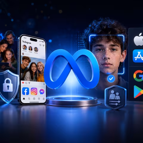 Meta usa l'IA per la verifica dell'età e accusa Apple e Google: "Tocca agli app store controllare".