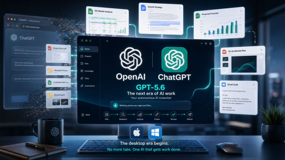 OpenAI lancia GPT-5.6 e ChatGPT Work: l'AI diventa un collega autonomo, anche su Mac